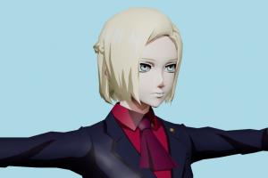 Akira Mado Tokyo-Ghoul, female, woman, business, people, human, xna, characters, rigged
